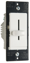 LS Series CFL/LED/Incandescent Single Pole Slide Dimmer, Non-Preset, Black