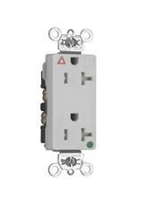 Tamper-Resistant Isolated Ground Decorator Hospital Grade Receptacle, Back and Side Wire, 20A, 125V, White Tamper-Resistant Isolated Ground Decorator Hospital Grade Receptacle, Back and Side Wire, 20A, 125V, White