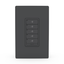 Wattstopper PLUS Wired Standard Switch, 5B 0R, Black