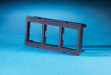 TRACJACK ADAPTER PLATE FOR FURNITURE OPENING, REAR LOAD THREE-PORT, BLACK TRACJACK ADAPTER PLATE FOR FURNITURE OPENING, REAR LOAD THREE-PORT, BLACK