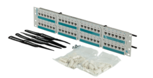 Clarity Angled - Standard Density Patch Panel - 24 Ports / 10G SNAP - 6 Port modules