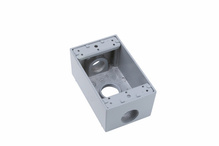 Weatherproof Single Gang Box, Gray Weatherproof Single Gang Box, Gray