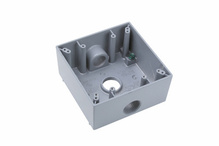 Weatherproof Two Gang Box, Gray Weatherproof Two Gang Box, Gray