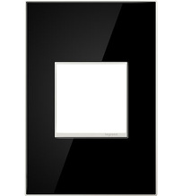 adorne® Mirror Black 1-Gang Screwless Wall Plate adorne® Mirror Black 1-Gang Screwless Wall Plate