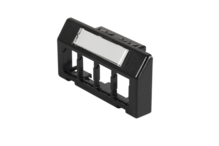 HDJ Furniture Adapter Plate. Holds 4 HDJ jacks, Black HDJ Furniture Adapter Plate. Holds 4 HDJ jacks, Black