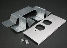 AL3300 Offset Duplex Receptacle Cover Plate (For Divided Raceway) AL3300 Offset Duplex Receptacle Cover Plate (For Divided Raceway)