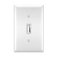 TradeMaster® Tru-Universal Single Pole/3-Way Toggle Slide Dimmer, Preset, White