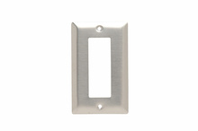 1-Gang 302/304 Stainless Steel Wall Plate, Biplex/Triplex