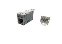 Clarity High Density Jack (HDJ) CAT6, T568A/B, Dark Gray