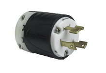 30A NEMA L1230 Plug - Black Back, White Front Body 30A NEMA L1230 Plug - Black Back, White Front Body