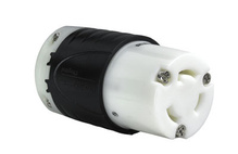 30A NEMA L1130 Connector - Black Back, White Front Body 30A NEMA L1130 Connector - Black Back, White Front Body