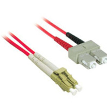 16.4ft (5m) LC-SC 62.5/125 OM1 Duplex Multimode PVC Fiber Optic Cable - Red 16.4ft (5m) LC-SC 62.5/125 OM1 Duplex Multimode PVC Fiber Optic Cable - Red