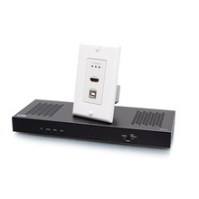 HDMI® HDBaseT + USB-B and RS232 over Cat Extender Single Gang Wall Plate Transmitter to Box Receiver - 4K 60Hz HDMI® HDBaseT + USB-B and RS232 over Cat Extender Single Gang Wall Plate Transmitter to Box Receiver - 4K 60Hz