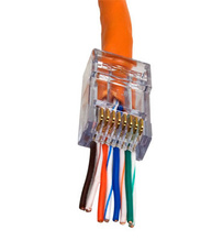 Cat6 EZ-RJ45 Connectors, Pack of 25