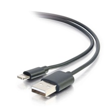 3.3ft (1m) USB A Male to Lightning Male Sync and Charging Cable - Black 3.3ft (1m) USB A Male to Lightning Male Sync and Charging Cable - Black