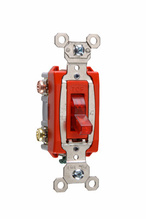 Industrial Extra Heavy Duty Specification Grade Switch, Lighted When On, Back and Side Wire, Red Industrial Extra Heavy Duty Specification Grade Switch, Lighted When On, Back and Side Wire, Red