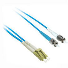 6.6ft (2m) LC-ST 50/125 OM2 Duplex Multimode PVC Fiber Optic Cable - Blue 6.6ft (2m) LC-ST 50/125 OM2 Duplex Multimode PVC Fiber Optic Cable - Blue