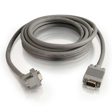 15ft (4.6m) Premium Shielded HD15 SXGA M/M Monitor Cable with 90° Downward-Angled Male Connector 15ft (4.6m) Premium Shielded HD15 SXGA M/M Monitor Cable with 90° Downward-Angled Male Connector