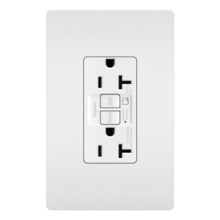 20A Audible Alarm Sensitive Appliance GFCI Receptacle, White 20A Audible Alarm Sensitive Appliance GFCI Receptacle, White
