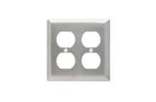 2-Gang 302/304 Stainless Steel Wall Plate, Duplex Receptacle Openings 2-Gang 302/304 Stainless Steel Wall Plate, Duplex Receptacle Openings