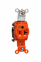 Isolated Ground Heavy Duty Spec Grade Single Receptacles, Back and Side Wire, 20A, 125V, Orange Isolated Ground Heavy Duty Spec Grade Single Receptacles, Back and Side Wire, 20A, 125V, Orange
