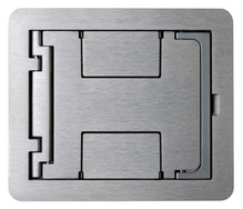 North American-made. FPBTC - FloorPort Series Blank Cover Assembly - Brass