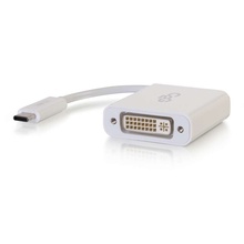 USB-C® To DVI-D Video Adapter Converter - White USB-C® To DVI-D Video Adapter Converter - White