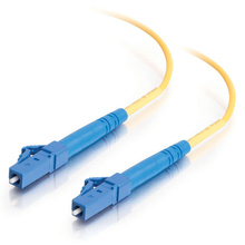 23ft (7m) LC-LC 9/125 OS2 Simplex Single-Mode PVC Fiber Optic Cable - Yellow 23ft (7m) LC-LC 9/125 OS2 Simplex Single-Mode PVC Fiber Optic Cable - Yellow