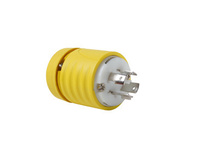 20A NEMA Plug L1420 - Yellow Back, White Front Body, Corrosion-Resistant 20A NEMA Plug L1420 - Yellow Back, White Front Body, Corrosion-Resistant