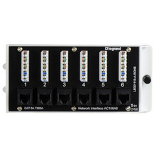 6-Port Cat 6a Network Interface Module 6-Port Cat 6a Network Interface Module
