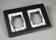 Omnibox® Double Gang Rectangular Aluminum Carpet/Tile Flange Omnibox® Double Gang Rectangular Aluminum Carpet/Tile Flange