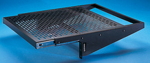 Vented Equipment Shelf - slide-out - 17.5 W x 4 in H x 18 in D - black Vented Equipment Shelf - slide-out - 17.5 W x 4 in H x 18 in D - black