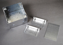 WallSource 2-Gang Box, Divider and Mounting Brackets WallSource 2-Gang Box, Divider and Mounting Brackets