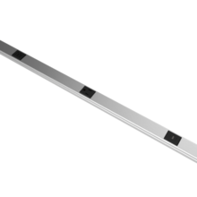 5' Plugmold Multioutlet System with USB-C and USB-A, Stainless Steel