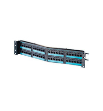 Clarity 6 angled 48-port Category 6 patch panel - six-port modules - 19 in x 3.5 in Clarity 6 angled 48-port Category 6 patch panel - six-port modules - 19 in x 3.5 in