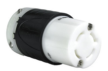 30A NEMA L1730 Connector - Black Back, White Front Body 30A NEMA L1730 Connector - Black Back, White Front Body