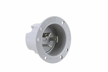 30A NEMA L730 Flanged Inlet, Gray 30A NEMA L730 Flanged Inlet, Gray