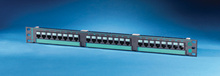 Clarity 5E 24-port panel - Cat 5e - high density - eight-port modules - 19 in x 1.75 in