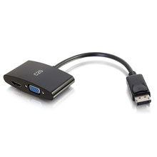 Discontinued - 8in DisplayPort™ Male to 4K HDMI® or VGA Female Adapter Converter - Black
