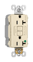 PlugTail® Hospital Grade  20A Duplex Self-Test GFCI Receptacles with SafeLock® Protection, Light Almond PlugTail® Hospital Grade  20A Duplex Self-Test GFCI Receptacles with SafeLock® Protection, Light Almond
