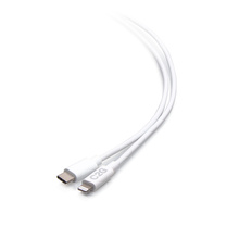 3ft (0.9m) USB-C® Male to Lightning Male Sync and Charging Cable - White 3ft (0.9m) USB-C® Male to Lightning Male Sync and Charging Cable - White