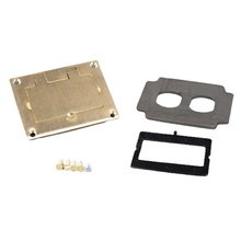Omnibox® Rectangular Brass GFI Cover Plate Omnibox® Rectangular Brass GFI Cover Plate