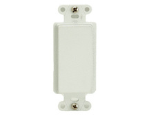 Blank Decorator Outlet Strap, White Blank Decorator Outlet Strap, White