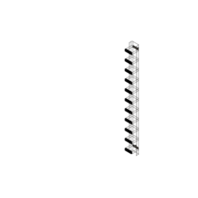 MM20 Vertical Manager with Latches, 6" W x 6.12 in Deep for 7 ft MM20 racks, Black MM20 Vertical Manager with Latches, 6" W x 6.12 in Deep for 7 ft MM20 racks, Black