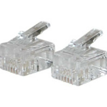 RJ11 6x4 Modular Plug for Round Solid Cable Multipack (50-Pack) RJ11 6x4 Modular Plug for Round Solid Cable Multipack (50-Pack)