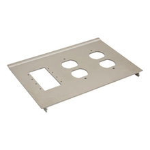 VISTA LG DEV PLT LH W/4 MAAP & 2 DUPS OPENINGS ANOD ALUM VISTA LG DEV PLT LH W/4 MAAP & 2 DUPS OPENINGS ANOD ALUM