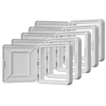 Plastic 15" Hinged Cover with Deep Trim, 5-Pack