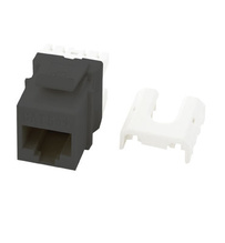 Cat 5e Quick Connect RJ45 Keystone Insert, Gray