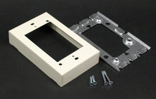 Wiremold 500/700 Series Single-Gang Flush Type Extension Adapter Fitting, Ivory Wiremold 500/700 Series Single-Gang Flush Type Extension Adapter Fitting, Ivory