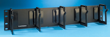Cable Management Panel - five horizontal plastic distribution rings 3.95 H x 2.4 in D - 2 rack units - 3.5 in - black Cable Management Panel - five horizontal plastic distribution rings 3.95 H x 2.4 in D - 2 rack units - 3.5 in - black